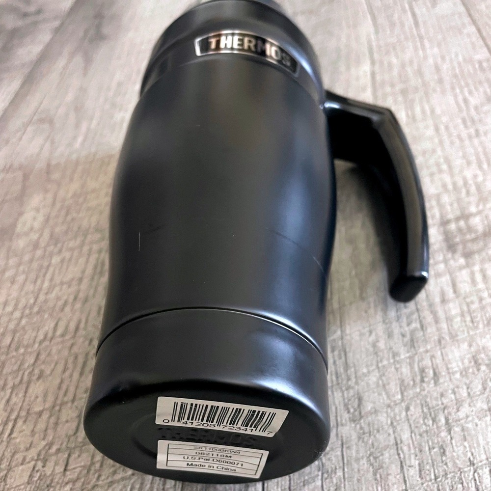 Thermos Stainless King‎ 16oz Travel Mug Matte Black Vacuum Insulated SK1100BKW4 - Picture 3 of 7